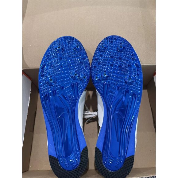 Nike Zoom Pole Vault II Mens Track & Field Shoes Size 15 White/Blue New - Picture 3 of 5